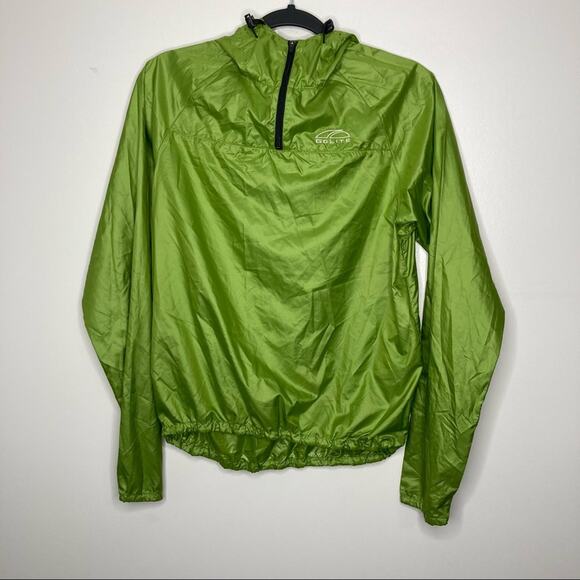 GO LITE Green 1/4 Quarter Zip Pullover Lightweight Jacket Unisex XS - Picture 1 of 5